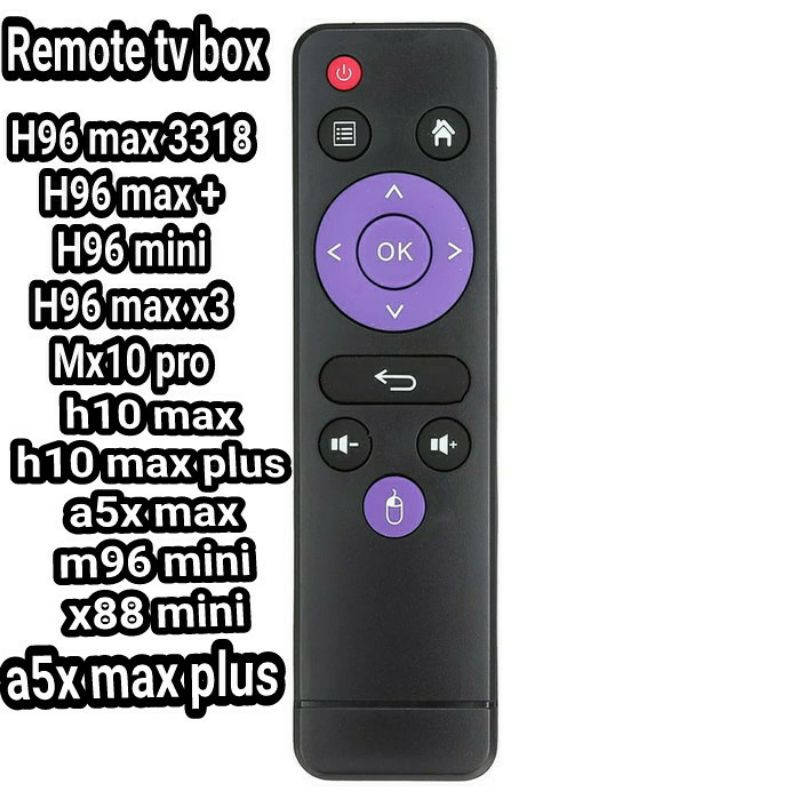 Remote h96 max h96 mini h10 max h96 max + h96 max x3 mx3 pro a5x max a5x max plus