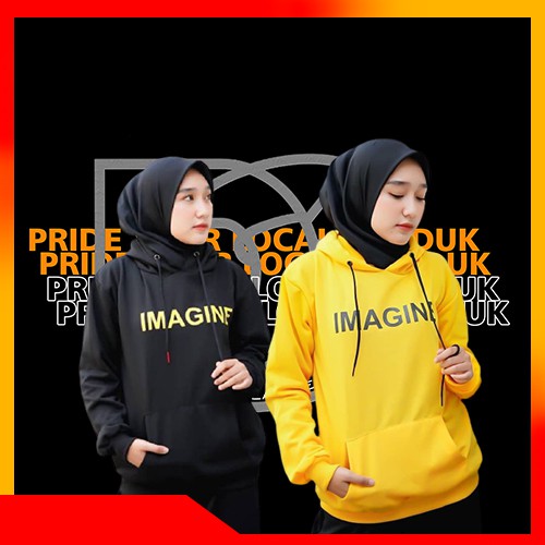 HOODIE SWEATER  IMAGINE PRIA WANITA HOODIE COUPLE SWEATER COUPLE
