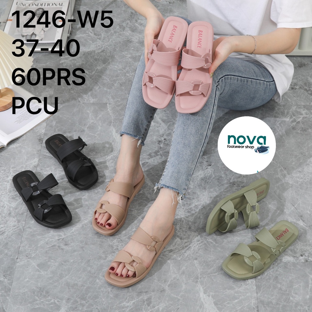 Sandal Slop balance motif gesper 1246