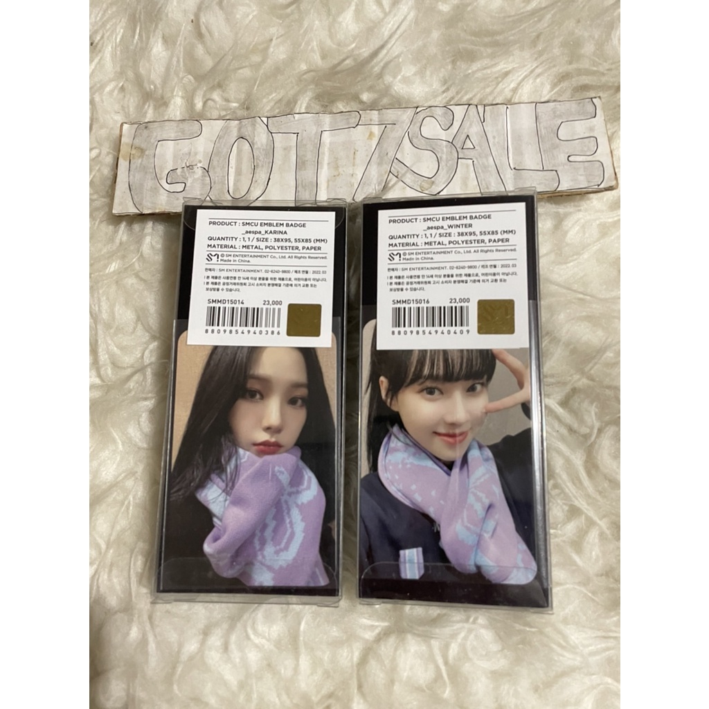 MD SMTOWN LIVE 2022 SPECIAL  / EMBLEM  SMCU EXPRESS @KWANGYA WINTER KARINA /  SMCU EMBLEM BADGE WINT