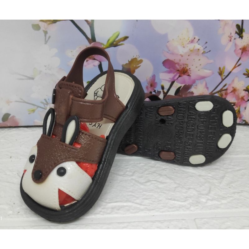 SANDAL ANAK TALI JELLY IMPORT 25-30 buat anak kesayangan kita dengan motif kelinci