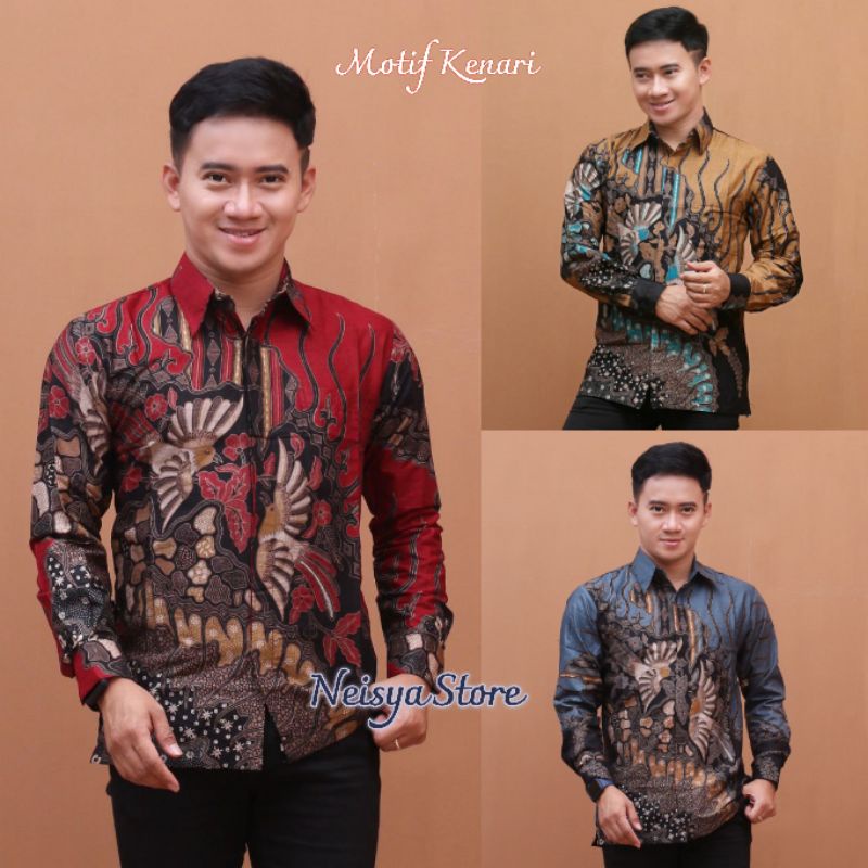 KEMEJA BATIK PRIA LENGAN PANJANG SIZE M L XL XXL  BSWART BatiK HRB026