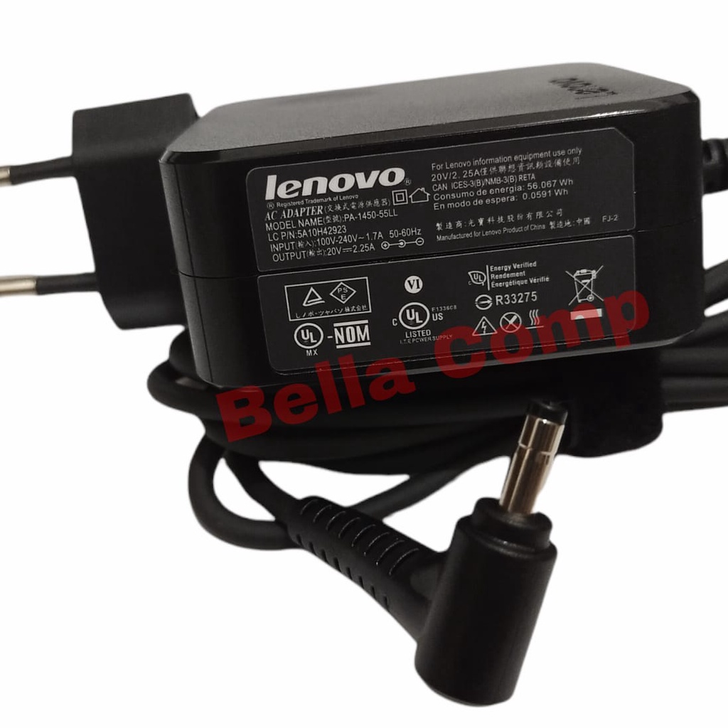 45W 20V 2.25A AC Adapter Charger Laptop Lenovo Ideapad 710 100 110 110s 120s 310 320 320s 510 510s 710s 720s ;Yoga 710 11 14 15; Flex 4 1130 1470 N22 N23 GX20K11838