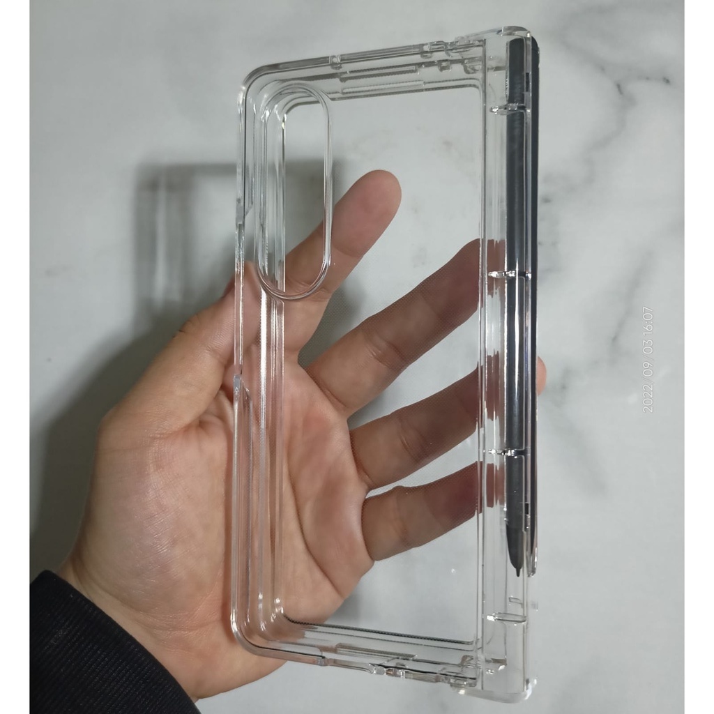 FUZE HARDCASE CLEAR SAMSUNG Z FOLD 3 4 AKRILIK / ACRYLIC FUZE (DEPAN BELAKANG)