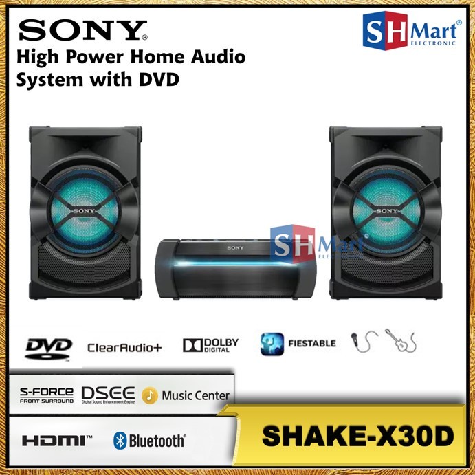Sony Home Audio Speaker System With DVD Bluetooth SHAKE-X30D SHAKE X30 Garansi Resmi (Medan)