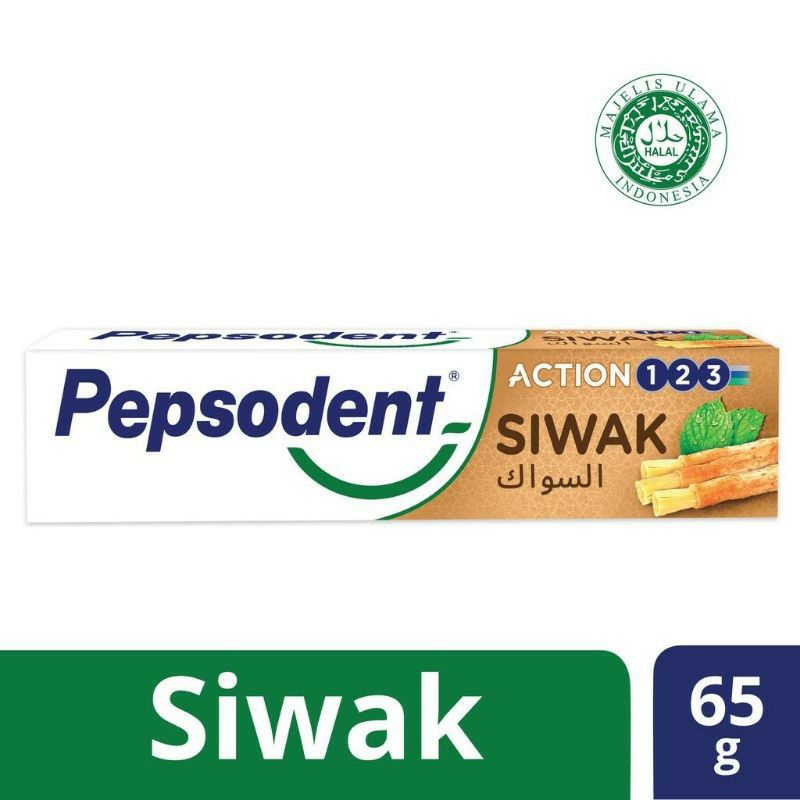 Pepsodent Pasta Gigi Siwak 65 gr - Pepsodent Siwak