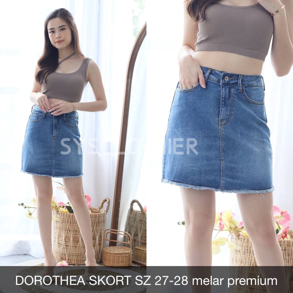 ROK JEANS WANITA DOROTHEA SKORT IMPORT