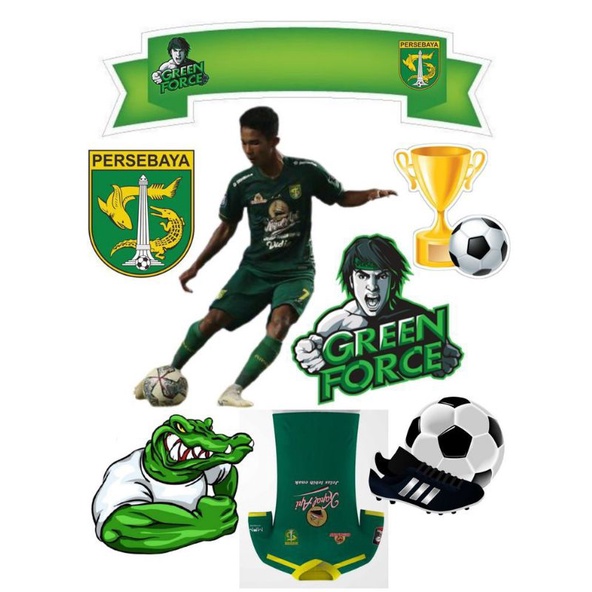 TOPPER SEPAK BOLA CLUB / HIASAN KUE ULANG TAHUN KARAKTER SEPAK BOLA