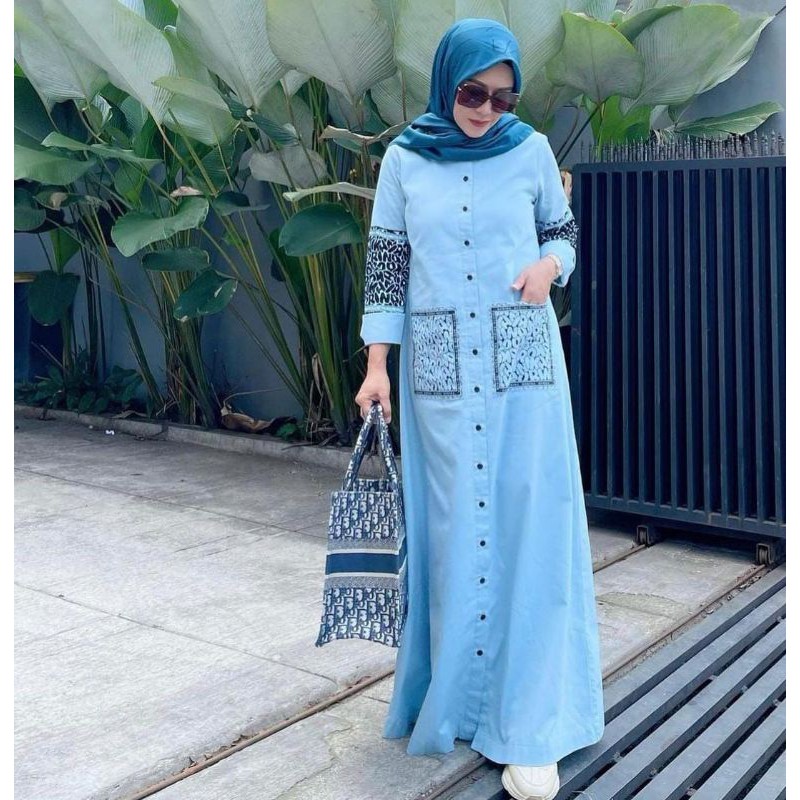 KORINA NAMIRA DRESS BLUE