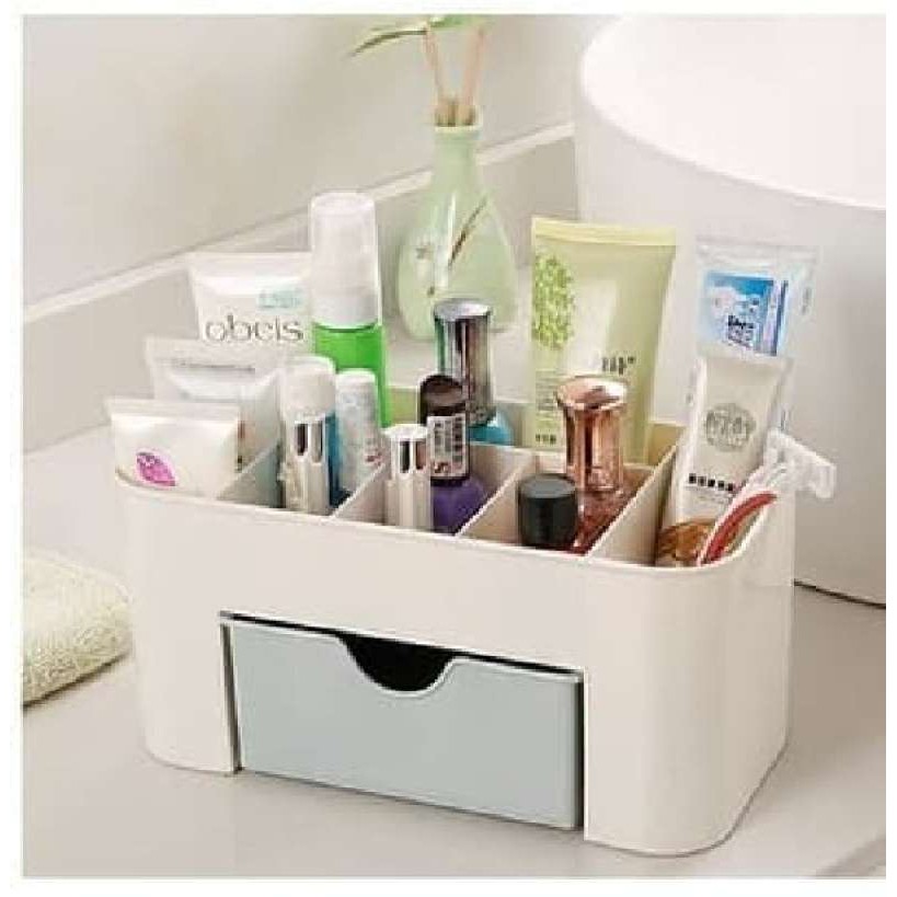 Rak Kosmetik Plastik Mini Organizer Cosmetic Kotak Penyimpanan Perhiasan Praktis Serbaguna Tempat Skin Care Make up Jam Tangan ATK Stationery Best Quality Serbaguna Termurah