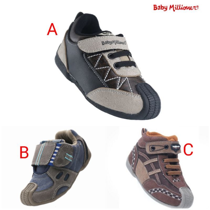 sepatu baby millioner 1-4 tahun anak laki cowok cowo kado hadiah boy