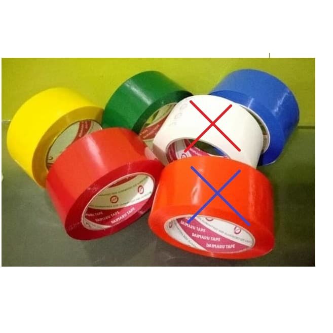

Lakban Kain warna warni daimaru plastik 2 inch 48mm kuat 12m