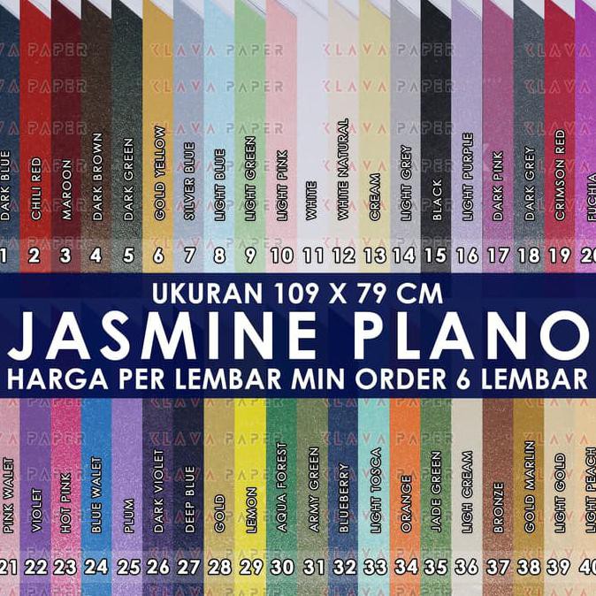 

Kertas Jasmine Plano 109 x 79 cm Paper Flower Kertas Undangan