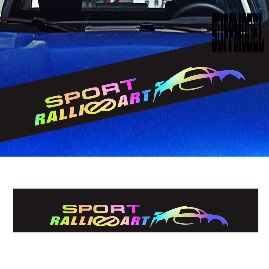 Stiker Vinyl Motif Tulisan Good Visual Effect Tahan Panas Untuk Kaca Depan Mobil