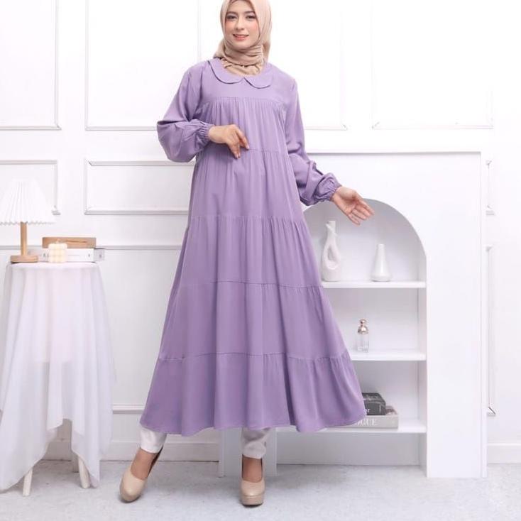 Penjualan Terbanyak.. GAMIS MIDI TERBARU 2022 // MIDI DRESS POLOS //  MAXI DRESS// GAMIS LEBARAN 202