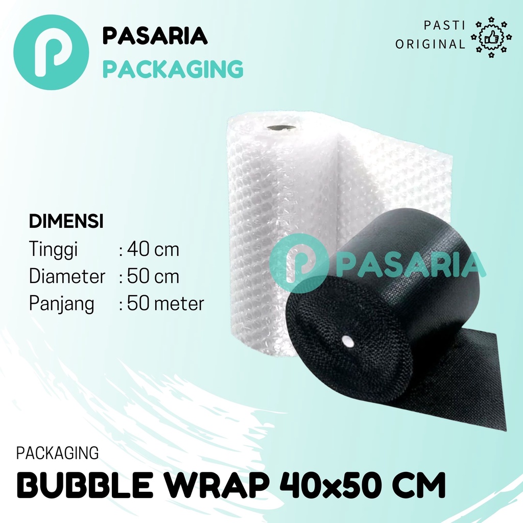 

Bubble Wrap 40x50cm BubbleWrap Potong Ukuran 40 cm x 50 cm Bening/Hitam 50meter