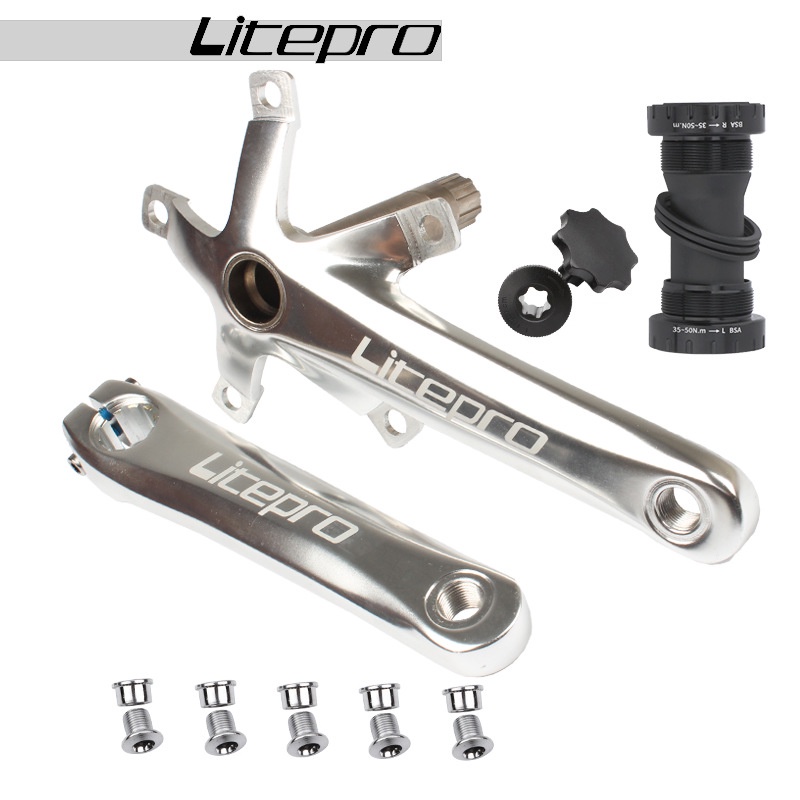 Litepro Crank Sepeda Lipat With Bb Ht2 Hollowtech 2 Crankset Seli