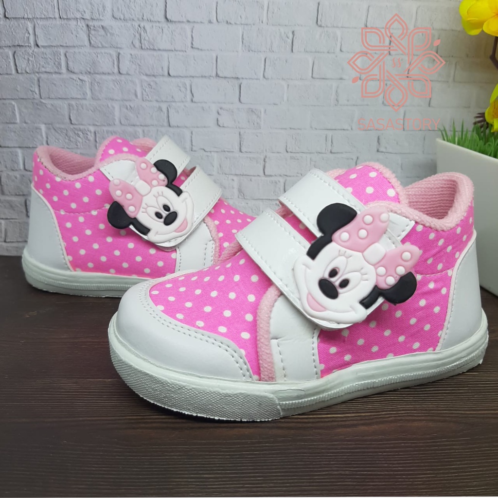 Sasastory Sepatu Sneaker Anak Perempuan 1 2 3 Tahun Sepatu Pesta Anak Karakter Sepatu Kasual Anak Sepatu Anak Cewek FA14