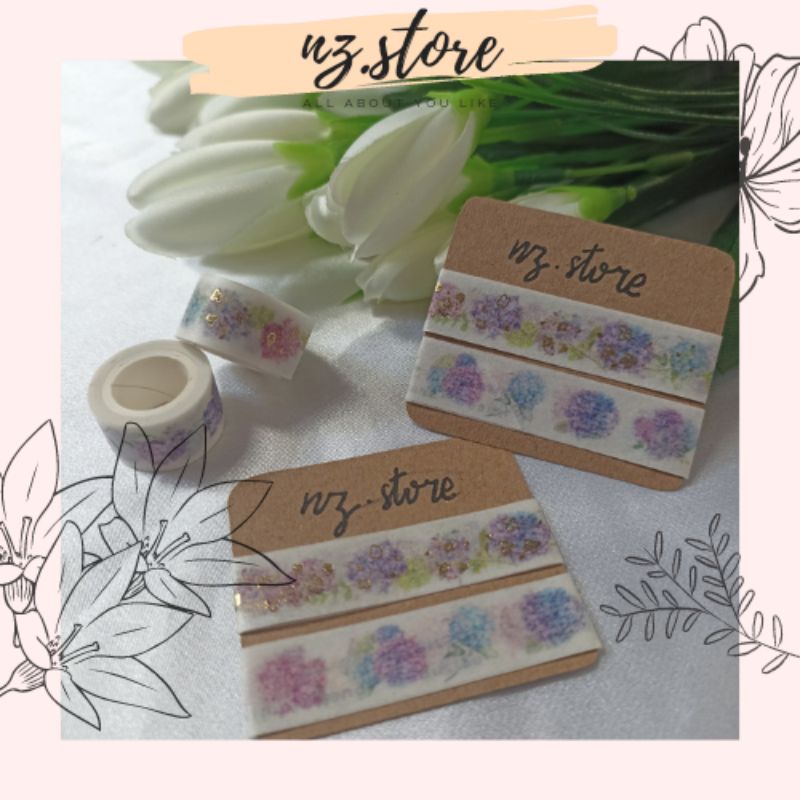 

[naza.id]Washi Tape Sample| Flower