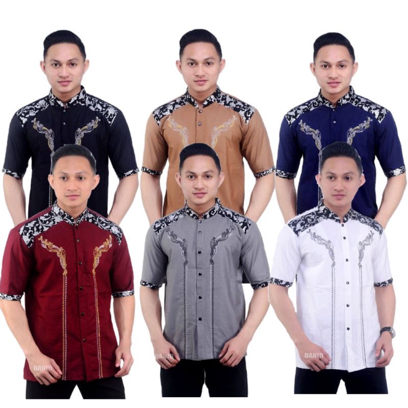 [ Bisa bayar di tempat ]kemeja dewasa lengan pendek/baju batik modern