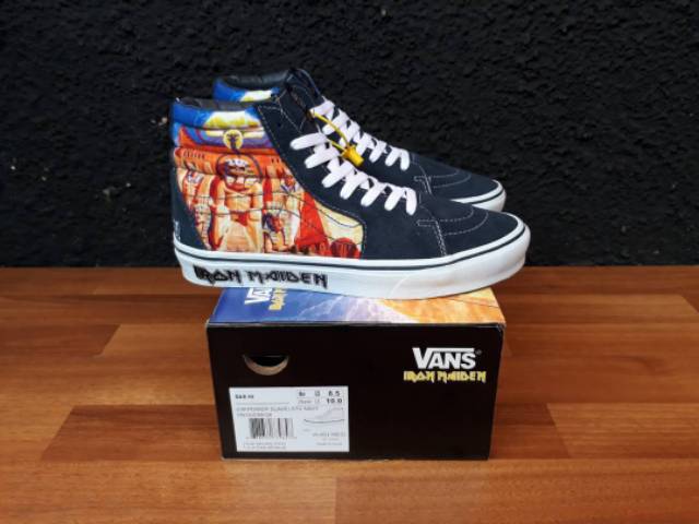 VANS SK8 HI IRON MAIDEN POWER SLAVE STV NAVY PREMIUM BNIB MADE IN CHINA Waffle ICC  40/41/42/43/44