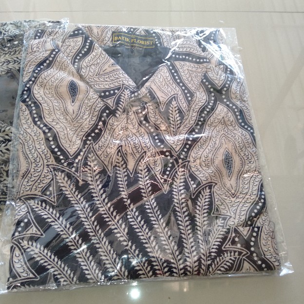 Pari Mocca Pendek Kemeja Batik Pria Full Furing Katun Sragenan