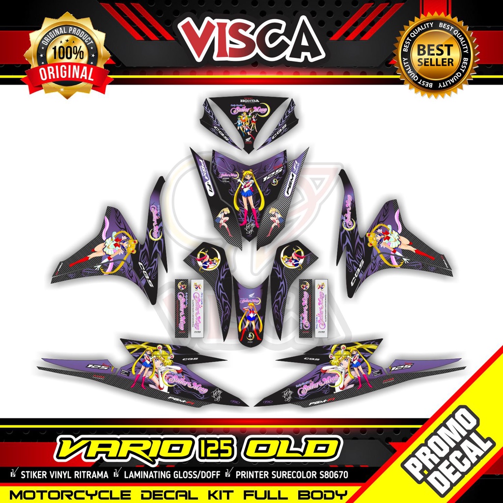 Decal Vario 125 Old Full Body Stiker Vario 125 Old Keren Full Body Striping Vario 125 Old Full Body 