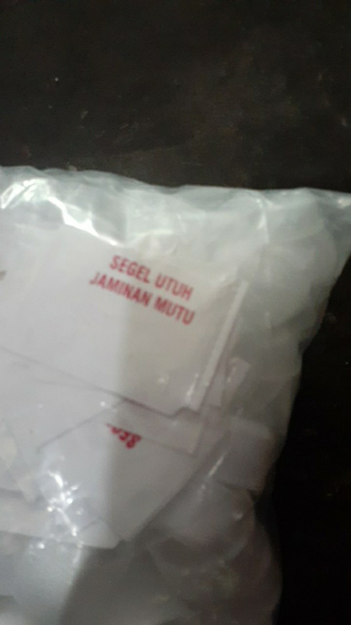 50pcs Segel Plastik Ukuran 3.5cm X 4.5cm - Botol Marjan / Uc 1000 / Durol / Dumex