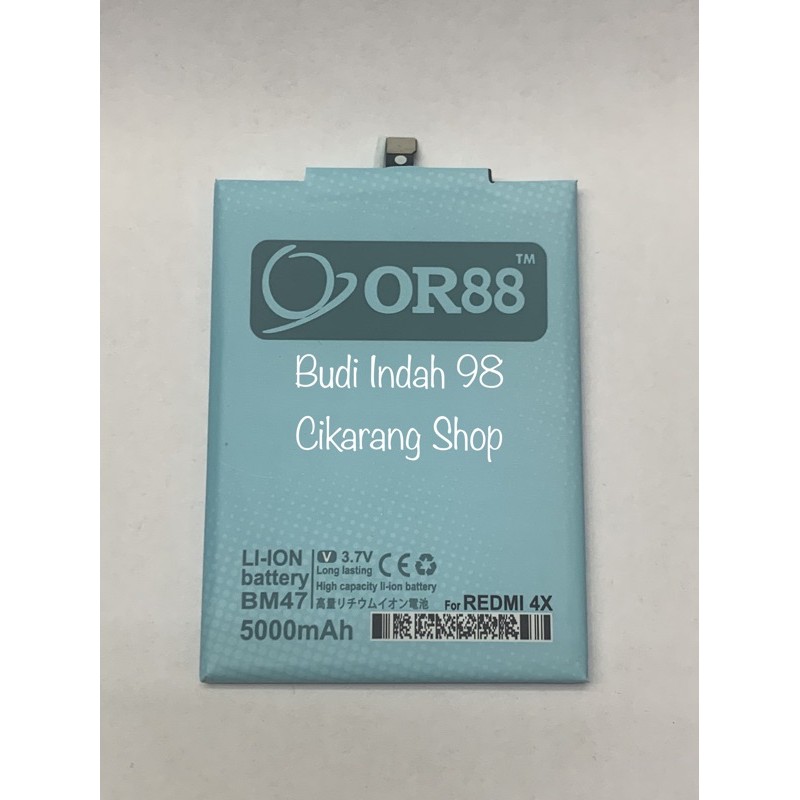 BATERAI DOUBLE POWER ORIENS 88 XIAOMI REDMI 3, REDMI 4X BM47 BM 47 BATERE BATTERY