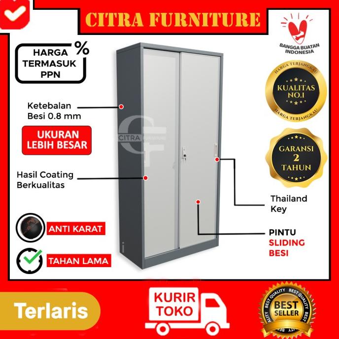 

[[COD]] Lemari Arsip Besi 2 Pintu Sliding Besi|Kantor File|Sleding Geser TERMURAH Kode 1055