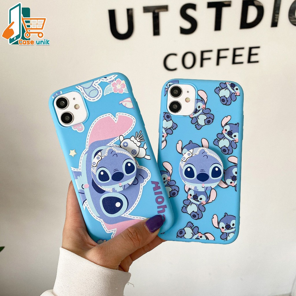 SS271 case Popsocket STITCH Realme C2 C3 5 5i 5s C11 C12 Narzo 20 30a C15 C17 7i CS2430