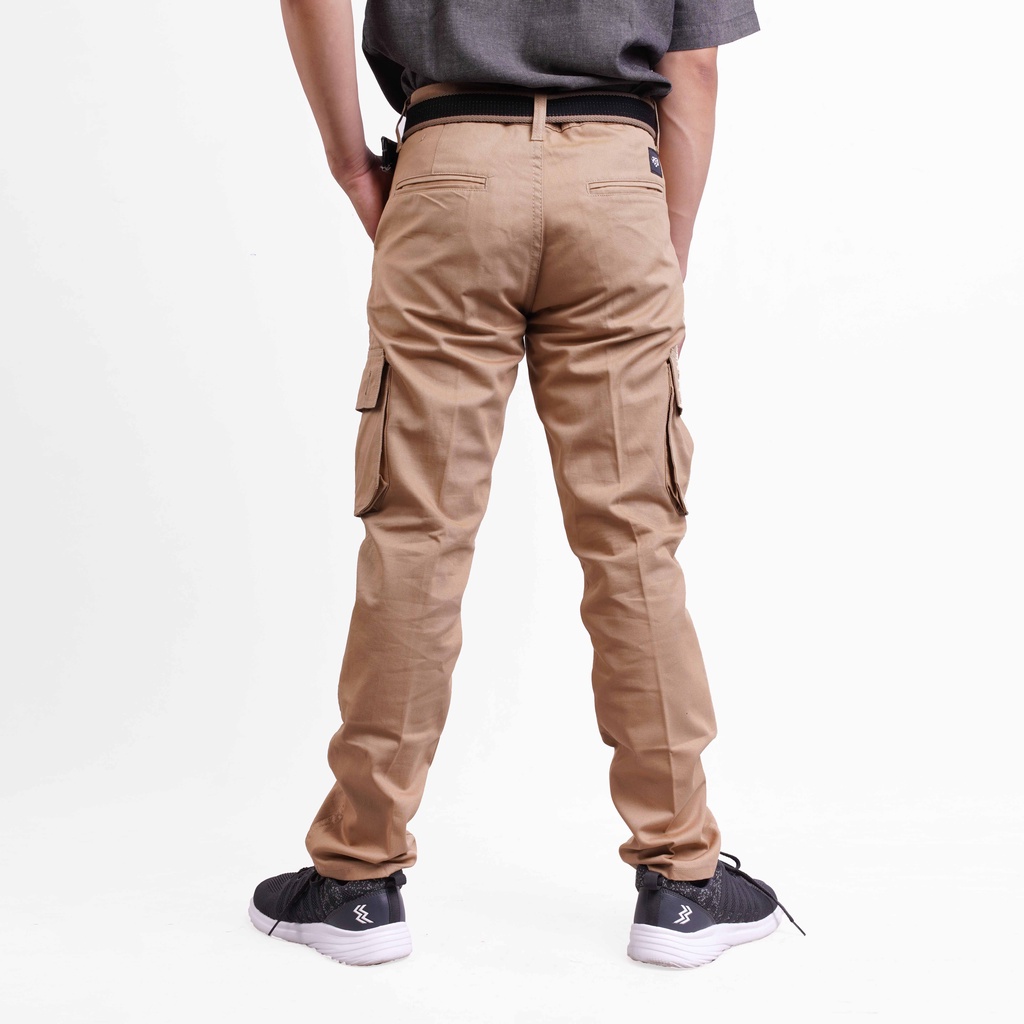 RS31 Celana Cargo Pants Pria High Quality Super Big Size - Cargo Ukuran Jumbo Khaki