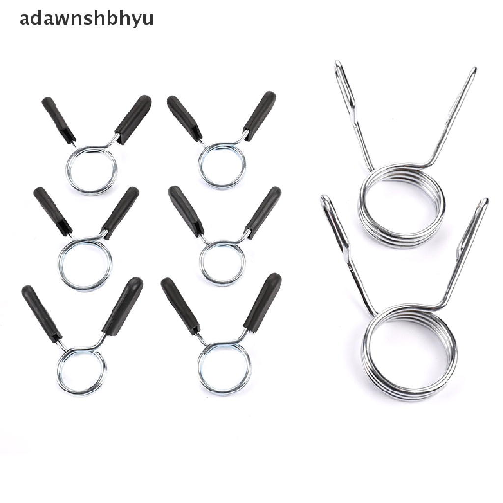 Adawnshbhyu 1pasang Barbel Clamp Spring Clips Gym Weight Dumbbell Lock Standard Lifting Kit