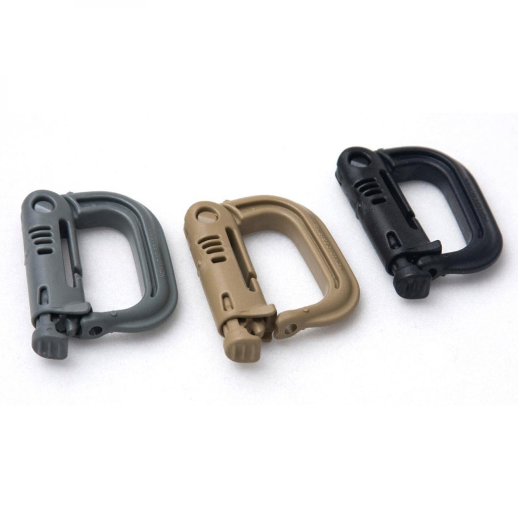 D D Ring Buckle Carabiner with Quickdraw - K307