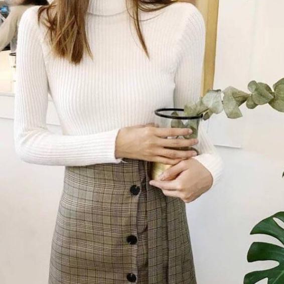 Ω PRETTY TURTLENECK - knit turtleneck - turtleneck rajut - sweater turtleneck - turleneck outer ➤