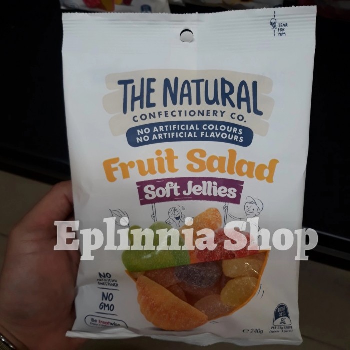 

The Natural Fruit Salad Soft Jelies 240 gr - Permen Lunak Rasa Buah