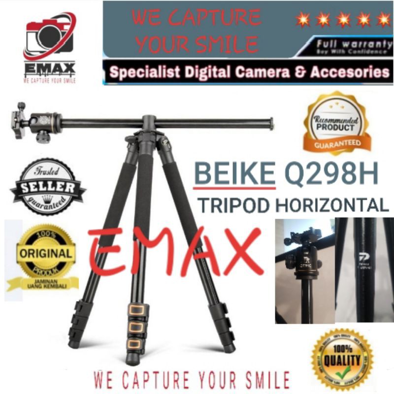 Beike Q298H Tripod Horizontal with Ballhead Tripod Beike Q298H Tripod Beike Q 298 H Original