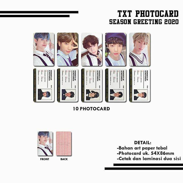 

TXT SEASON GREETING 2020 PHOTOCARD