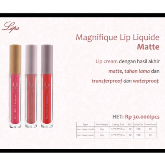 Madam Gie Magnifique Lip Liquid Matte