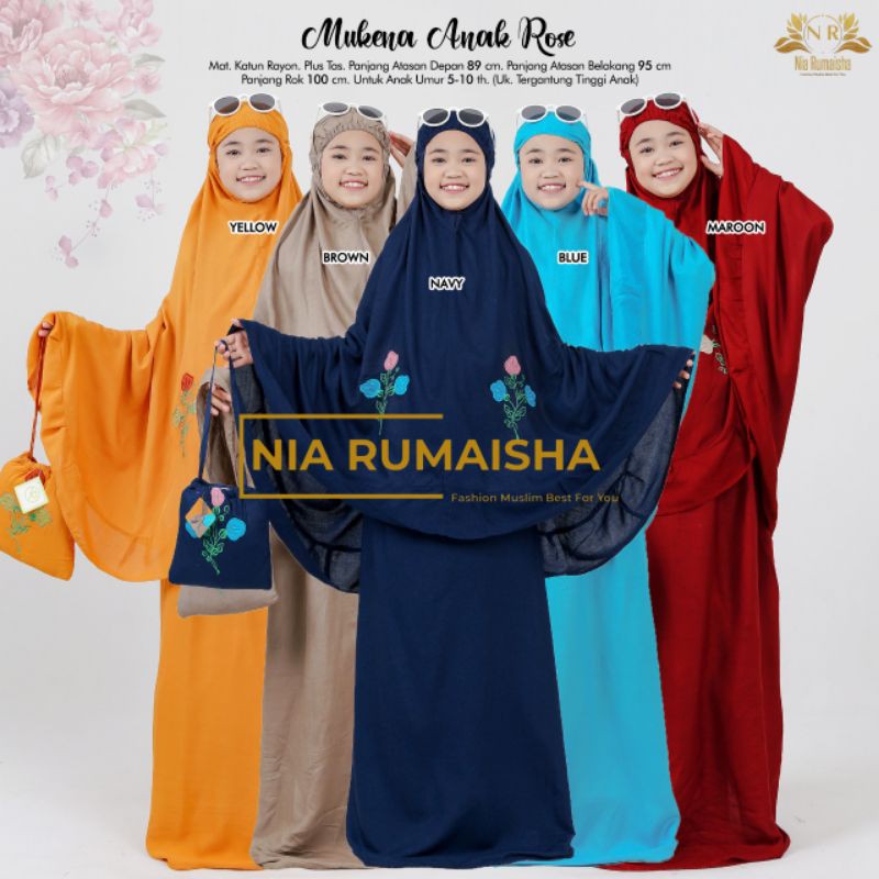 MUKENA ANAK ROSE BY NIA RUMAISHA