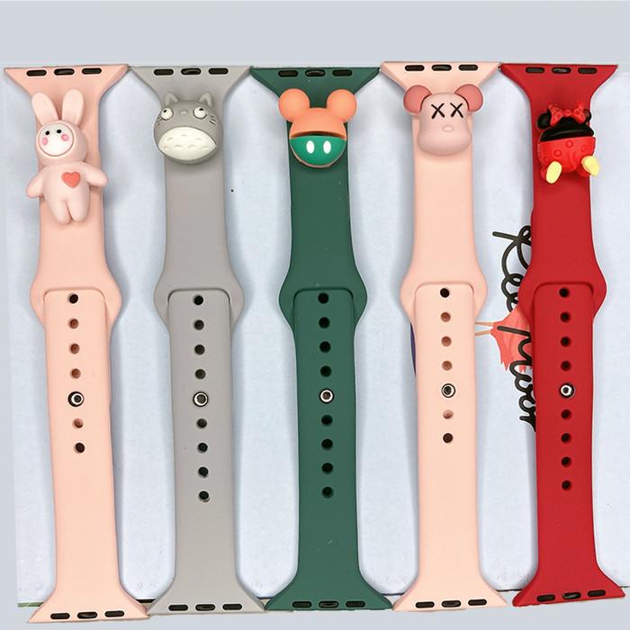 Wearable Strap Apple Watch Iwatch Series 6 5 4 3 2 1Silicone Tali Silikon Sport