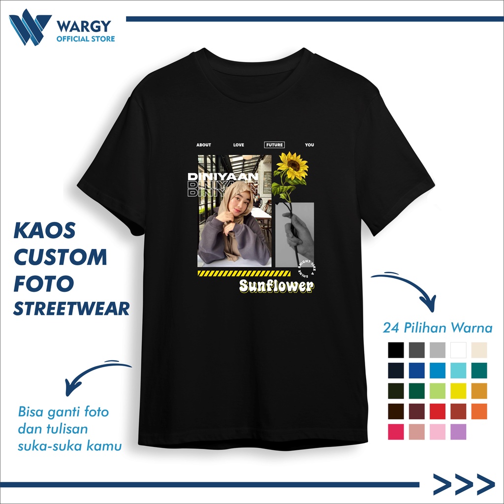 KAOS CUSTOM FOTO STREETWEAR UNISEX