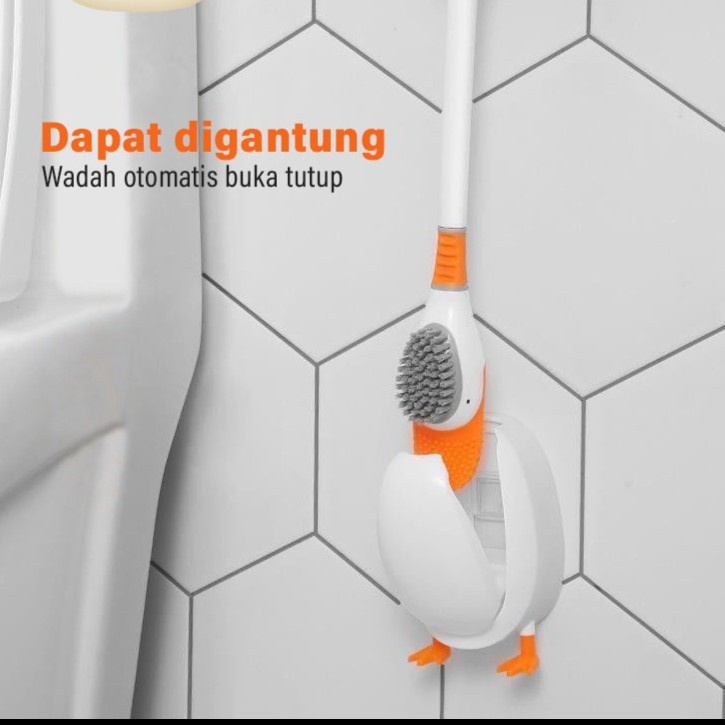 Sikat Pembersih Toilet bentuk Bebek 4 in 1