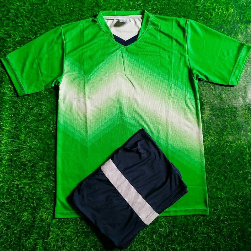Download Stelan jersey Futsal dan Sepakbola Hijau Hitam hijau putih ...