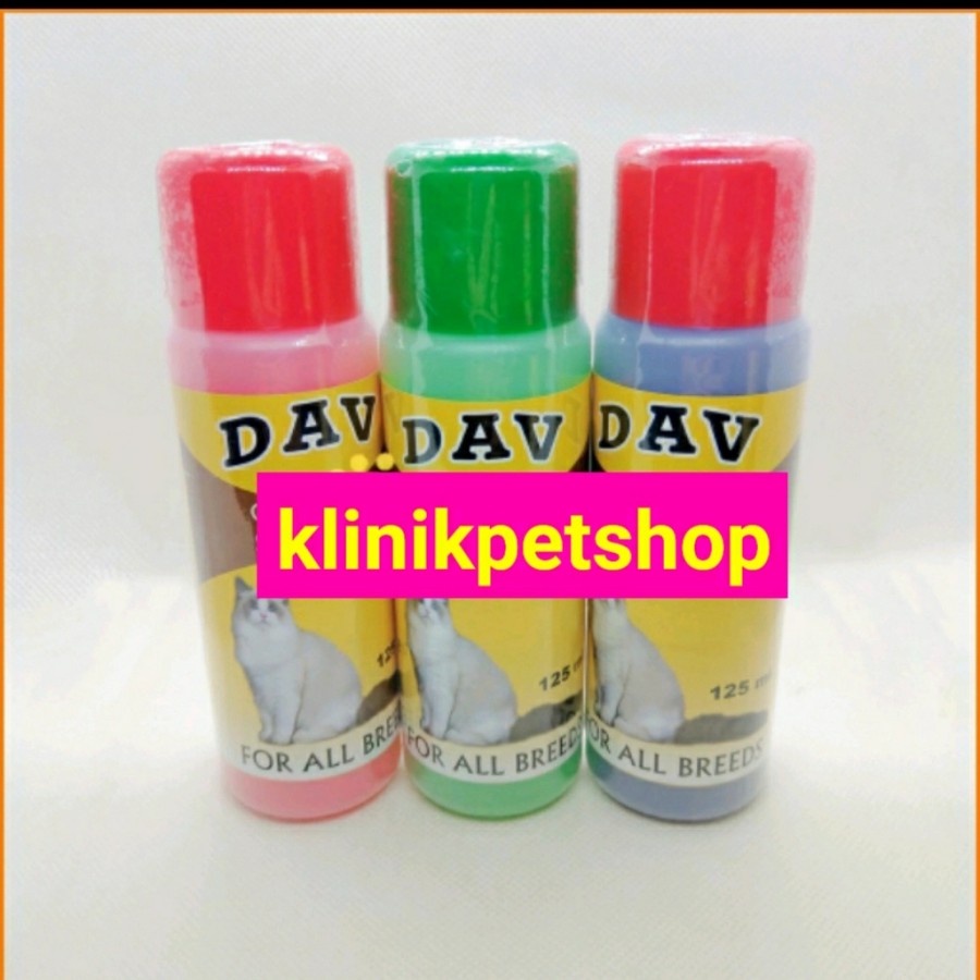 DAV SHAMPOO CAT 125ml SHAMPO WANGI ANTI KUTU JAMUR PADA KUCING 125ML