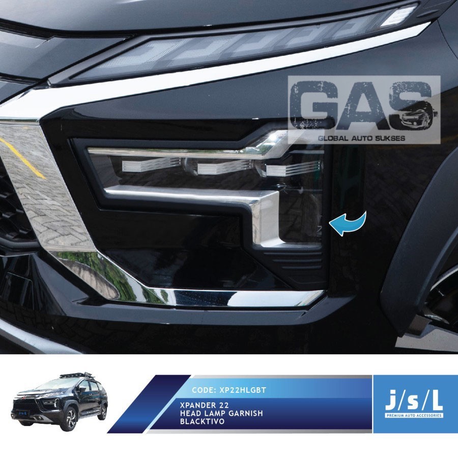LIST LAMPU DEPAN NEW XPANDER 2022 GARNIS GARNISH DEPAN HITAM NEW XPANDER 2022 GAS