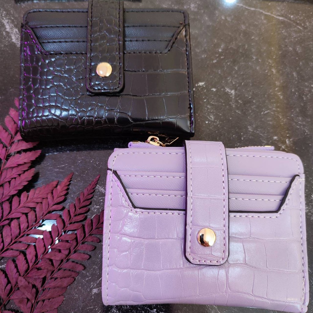 JIMS HONEY GENIE WALLET DOMPET CROCO MINI LIPAT DOMPET CEWEK DOMPET WANITA IMPOR