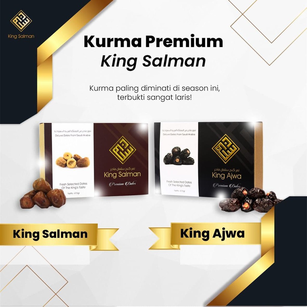 

Kurma King Ajwa Dan King Salman Original 100% Premium VIP