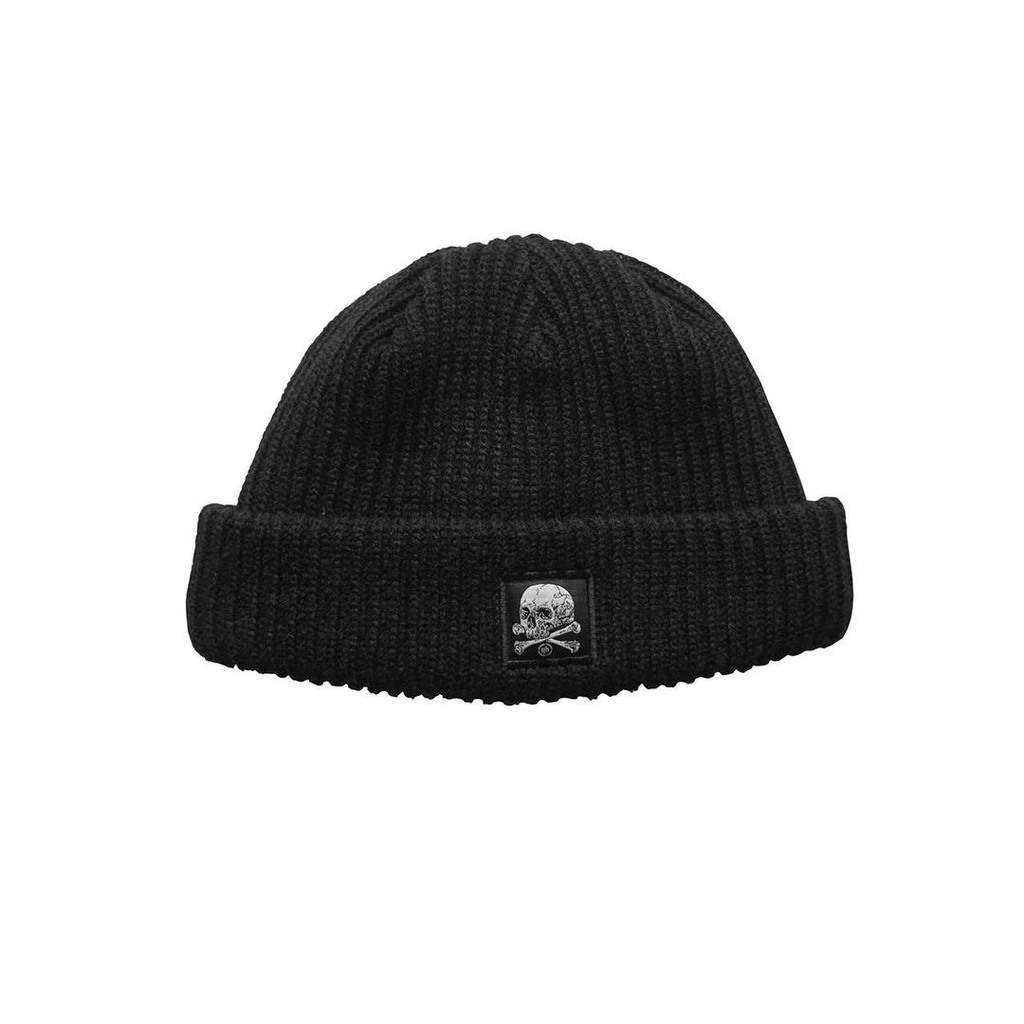 HUSTED YOUTH BONESK BLACK BEANIE HAT CAPS