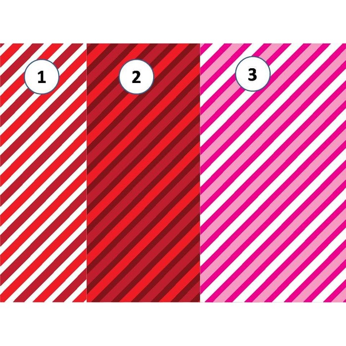 

Kertas Scrapbook - Valentine's Stripes Design